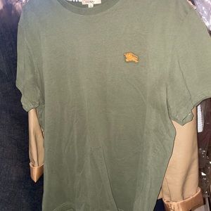2xl Authentic Burberry T shirt! Limited green and orange color way !